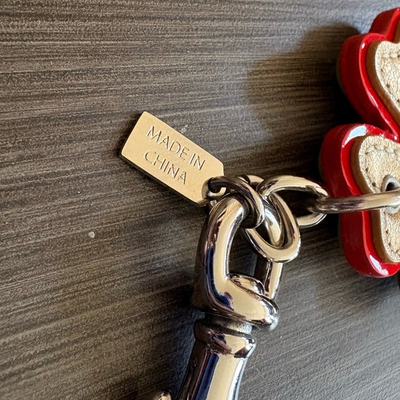 Coach Four Leaf Clover Bag Charm Keychain Y2K - Picture 8 of 9